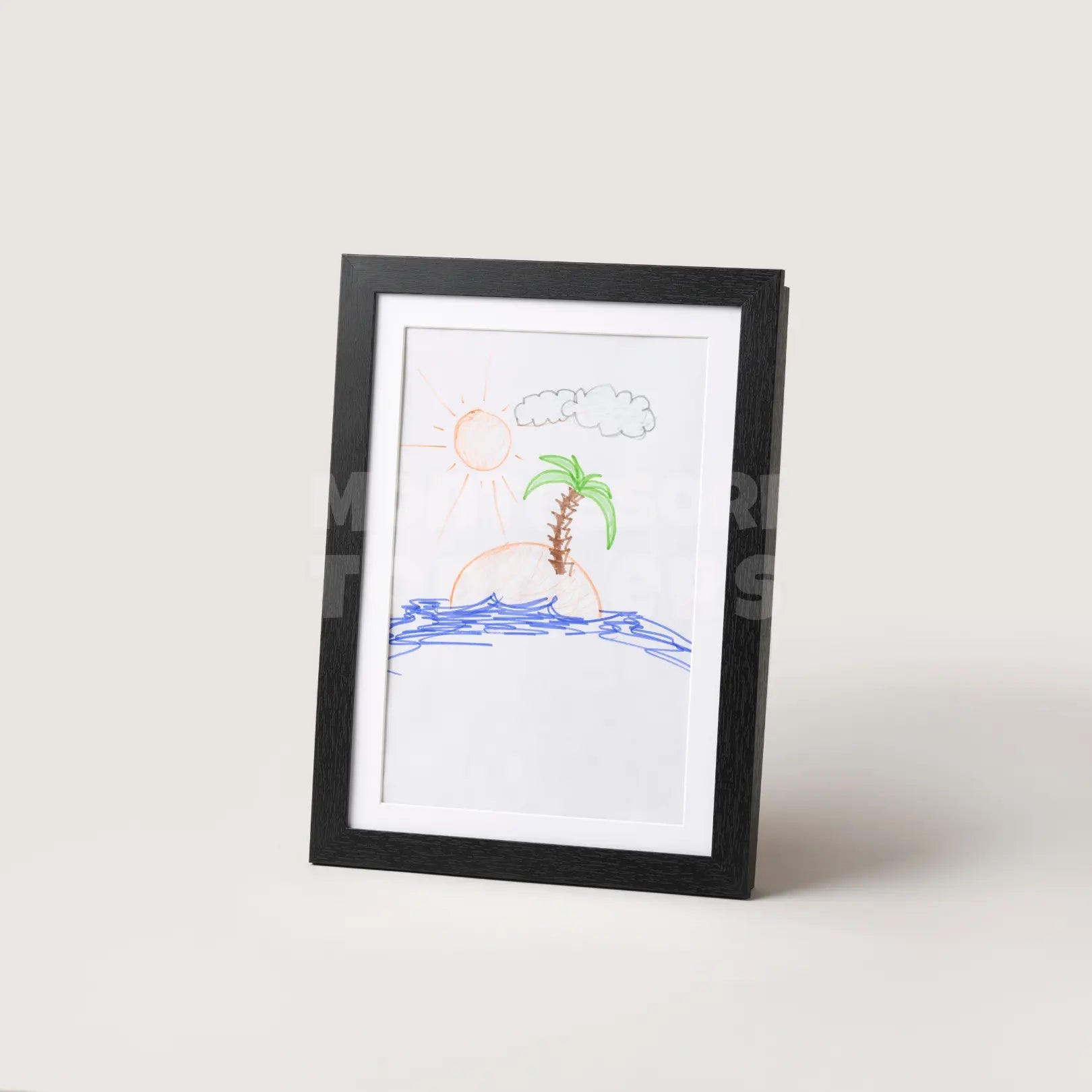 Toddler Art Display Frame for A4 and A3 Drawings - Front Opening Design, Child-Friendly Gallery Storage Solution