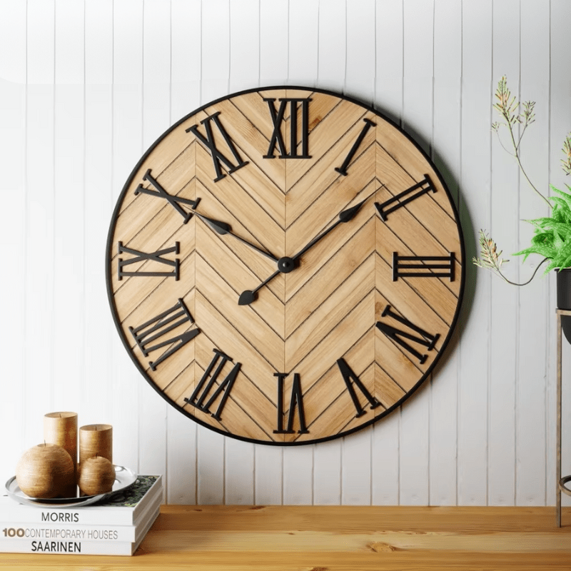 Traditional Wall Clock with Roman Numerals