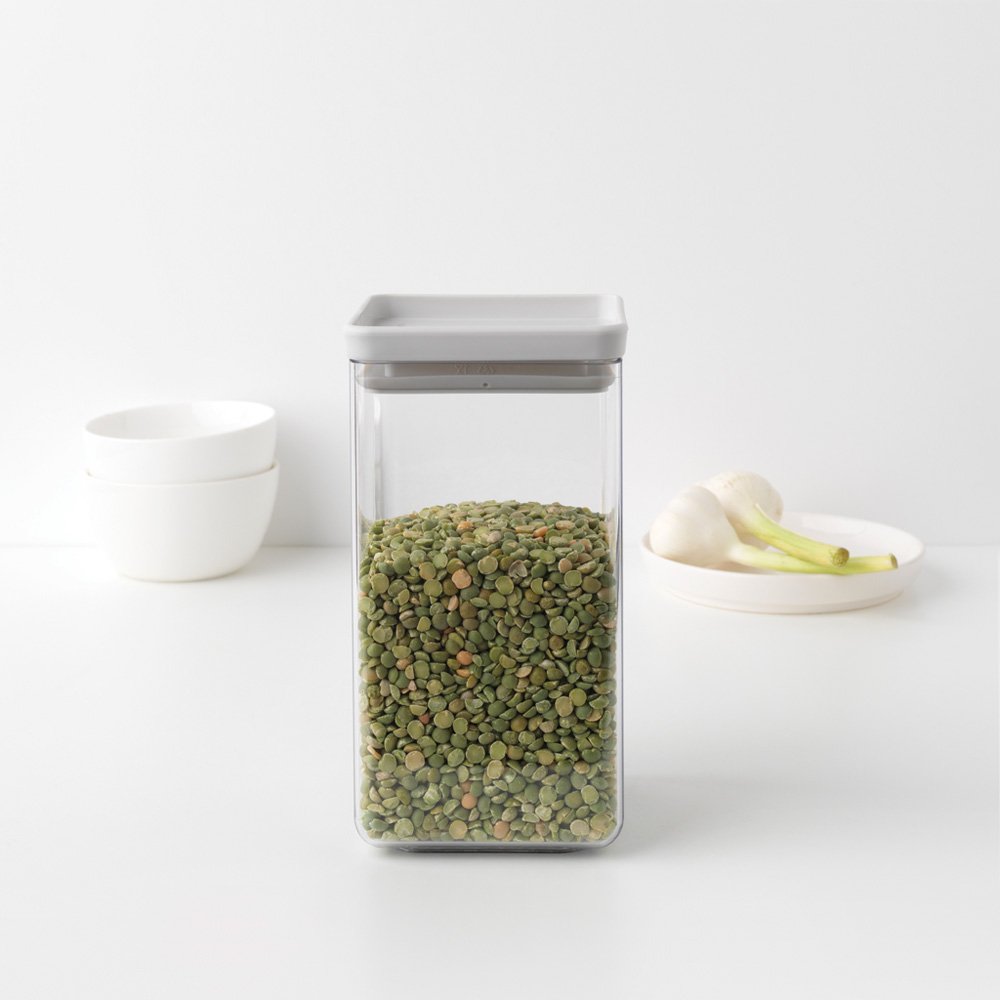 Transparent Plastic Containers with Silicone Seal, Mixed Sizes