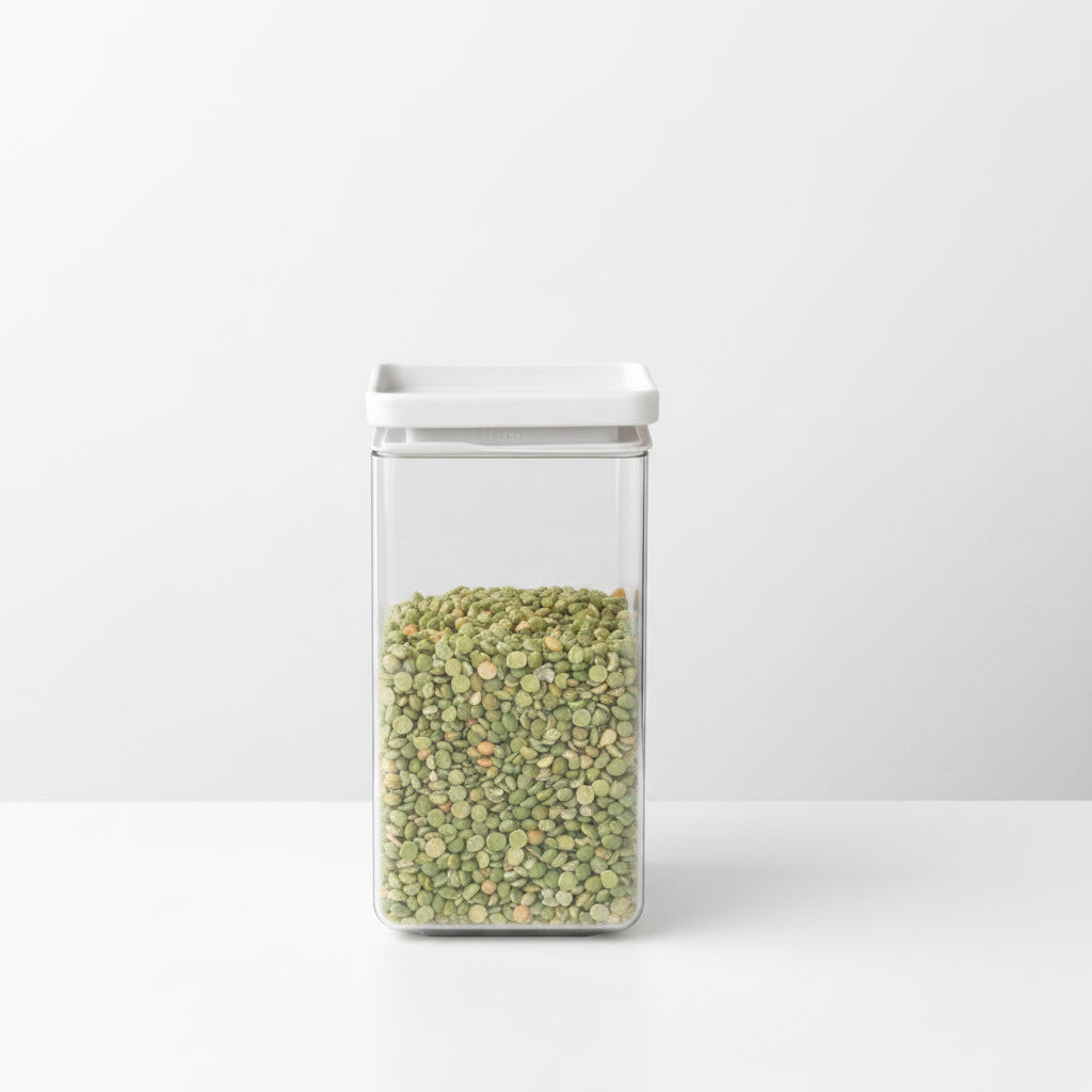 Transparent Plastic Containers with Silicone Seal, Mixed Sizes