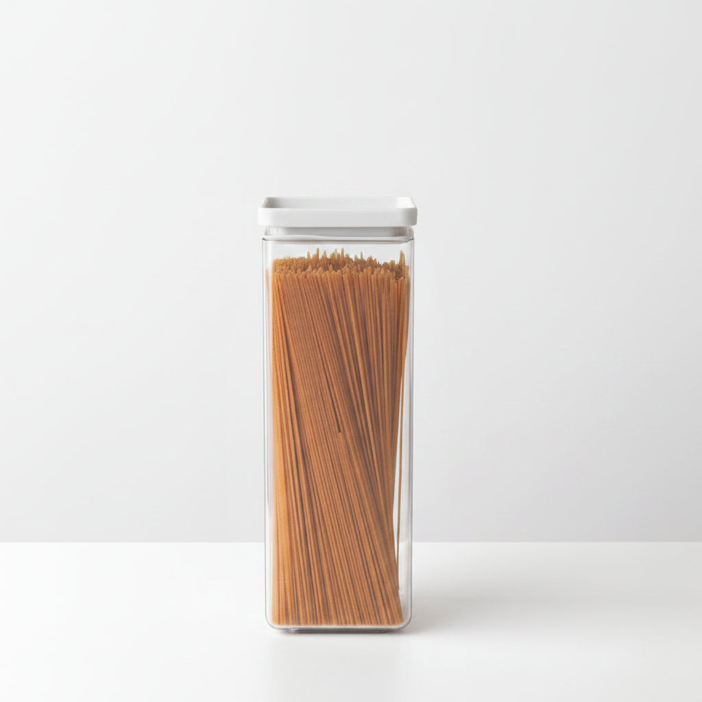 Transparent Plastic Containers with Silicone Seal, Mixed Sizes