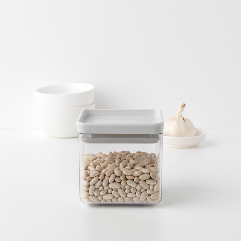 Transparent Plastic Containers with Silicone Seal, Mixed Sizes