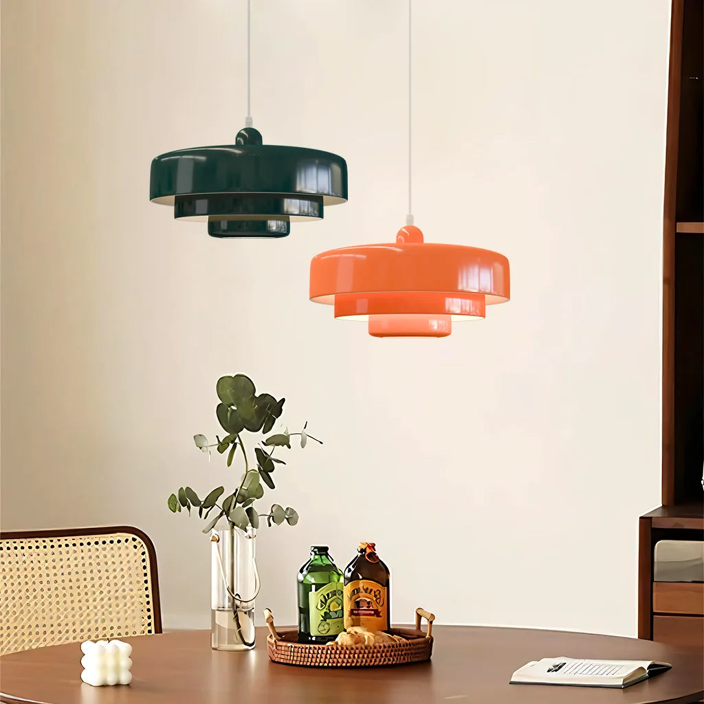 Triple Layer Disc Pendant Light – Modern Kitchen Ceiling Fixture for Stylish Interiors, Adjustable Height, Energy Efficient