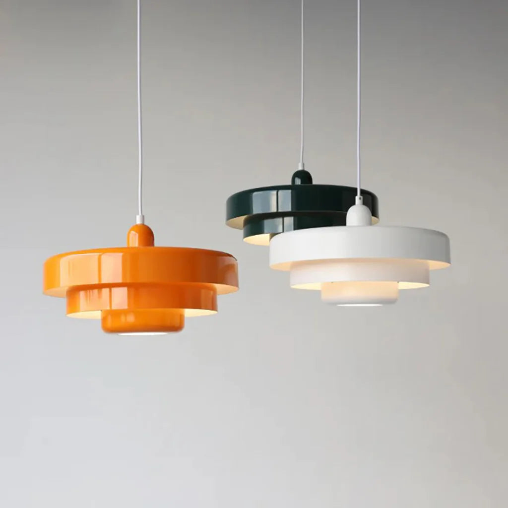Triple Layer Disc Pendant Light – Modern Kitchen Ceiling Fixture for Stylish Interiors, Adjustable Height, Energy Efficient