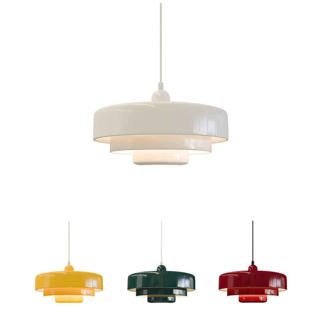 Triple Layer Disc Pendant Light – Modern Kitchen Ceiling Fixture for Stylish Interiors, Adjustable Height, Energy Efficient