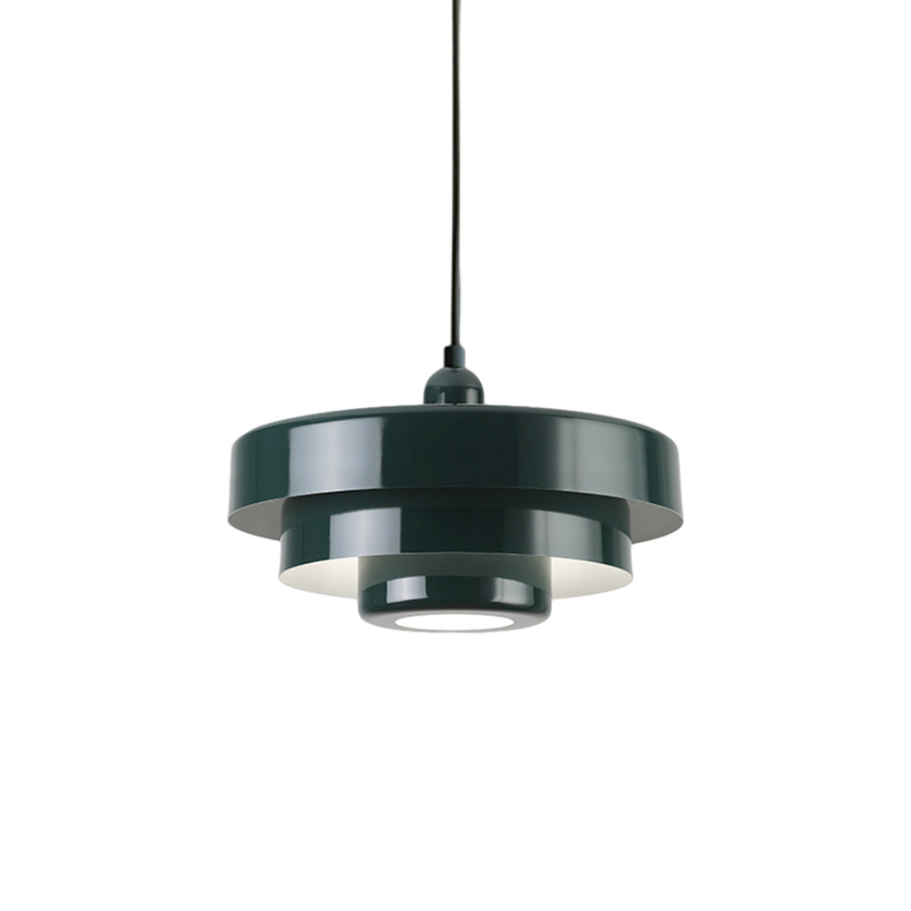 Triple Layer Disc Macaron Pendant Light with Adjustable Height