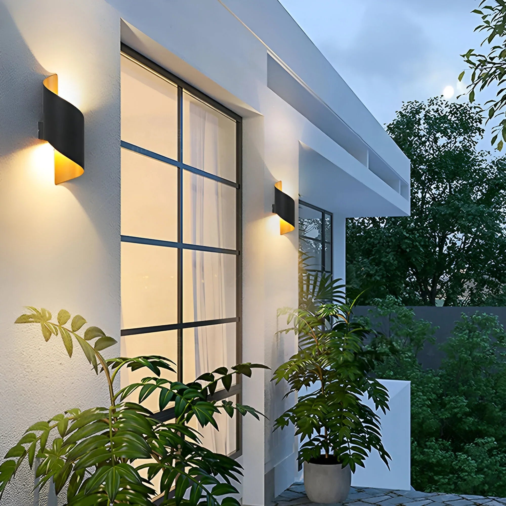 Twisted Accent LED Wall Light with Minimalist Design