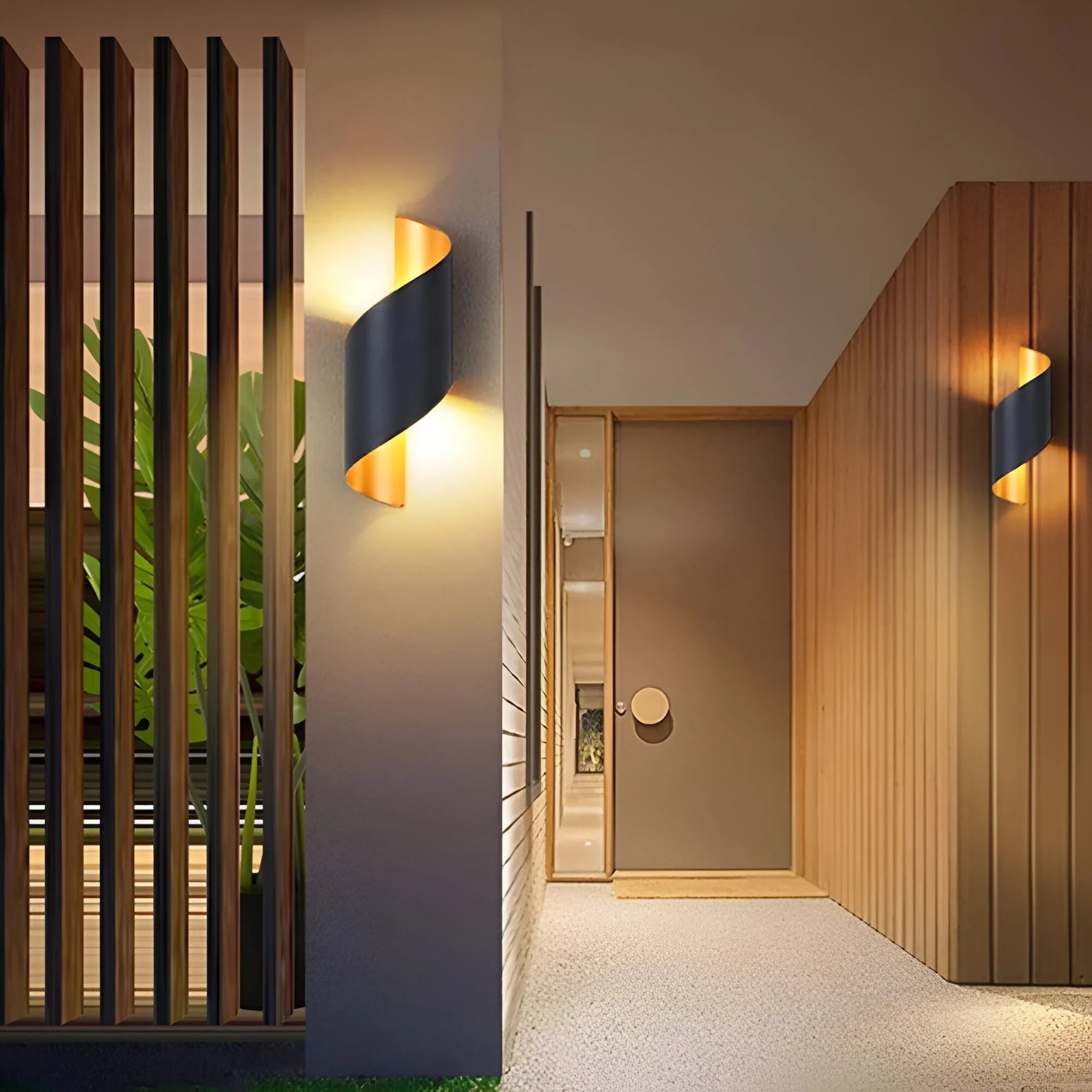 Twisted Accent LED Wall Light with Minimalist Design