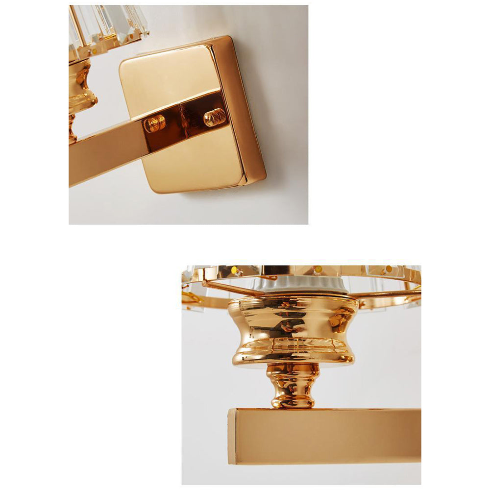 Vertical Glass Wall Lamp with Warm Adjustable Glow for Home Decor