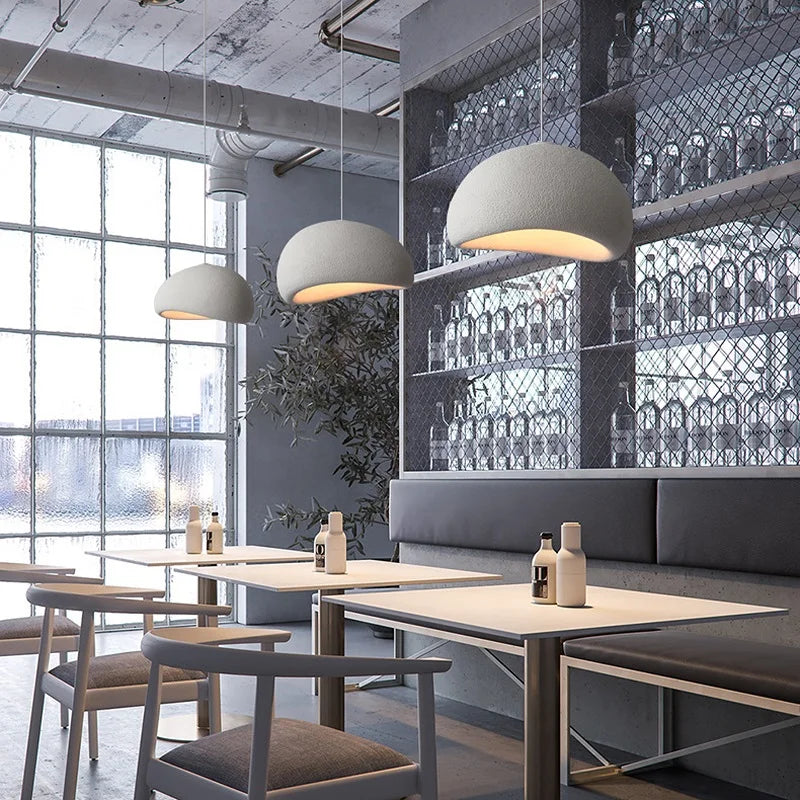 Wabi-Sabi LED Pendant Ceiling Light with Organic Stone-Inspired Design