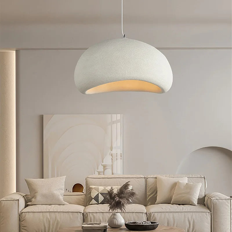 Wabi-Sabi LED Pendant Ceiling Light with Organic Stone-Inspired Design