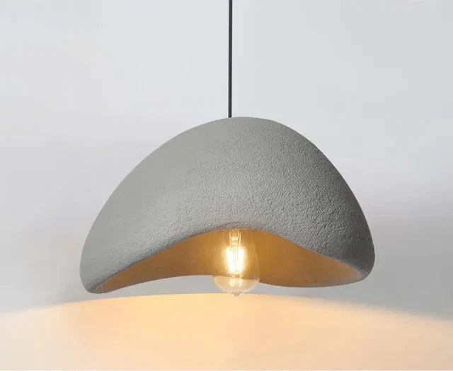 Wabi-Sabi LED Pendant Ceiling Light with Organic Stone-Inspired Design