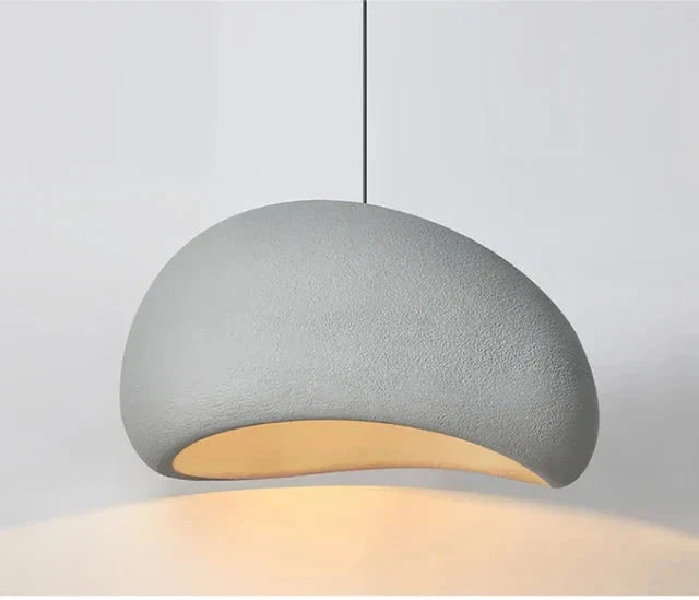Wabi-Sabi LED Pendant Ceiling Light with Organic Stone-Inspired Design