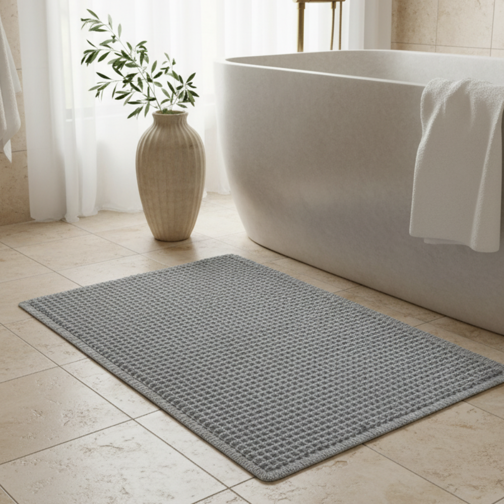 Waffle Microfiber Bath Mat