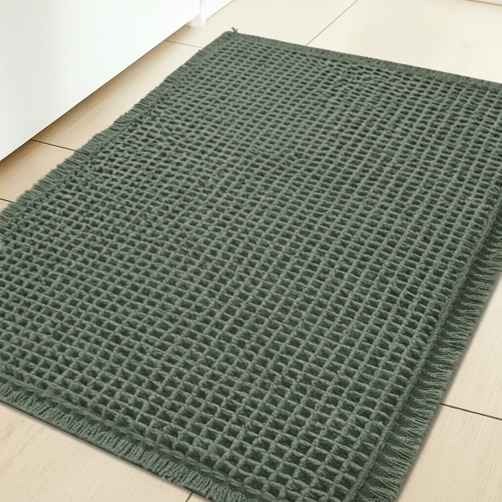 Waffle Microfiber Bath Mat