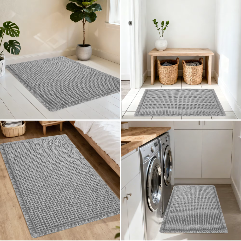 Waffle Microfiber Bath Mat