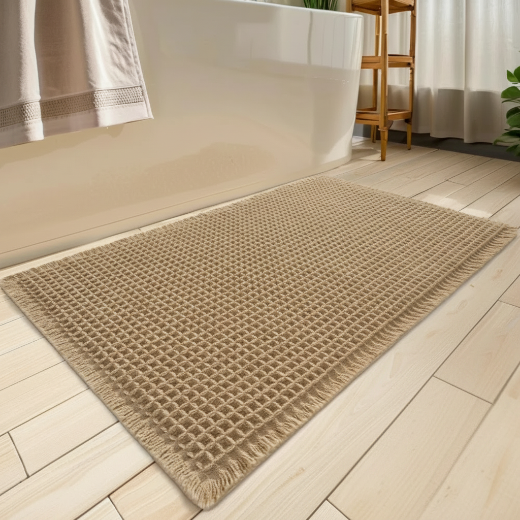 Waffle Microfiber Bath Mat