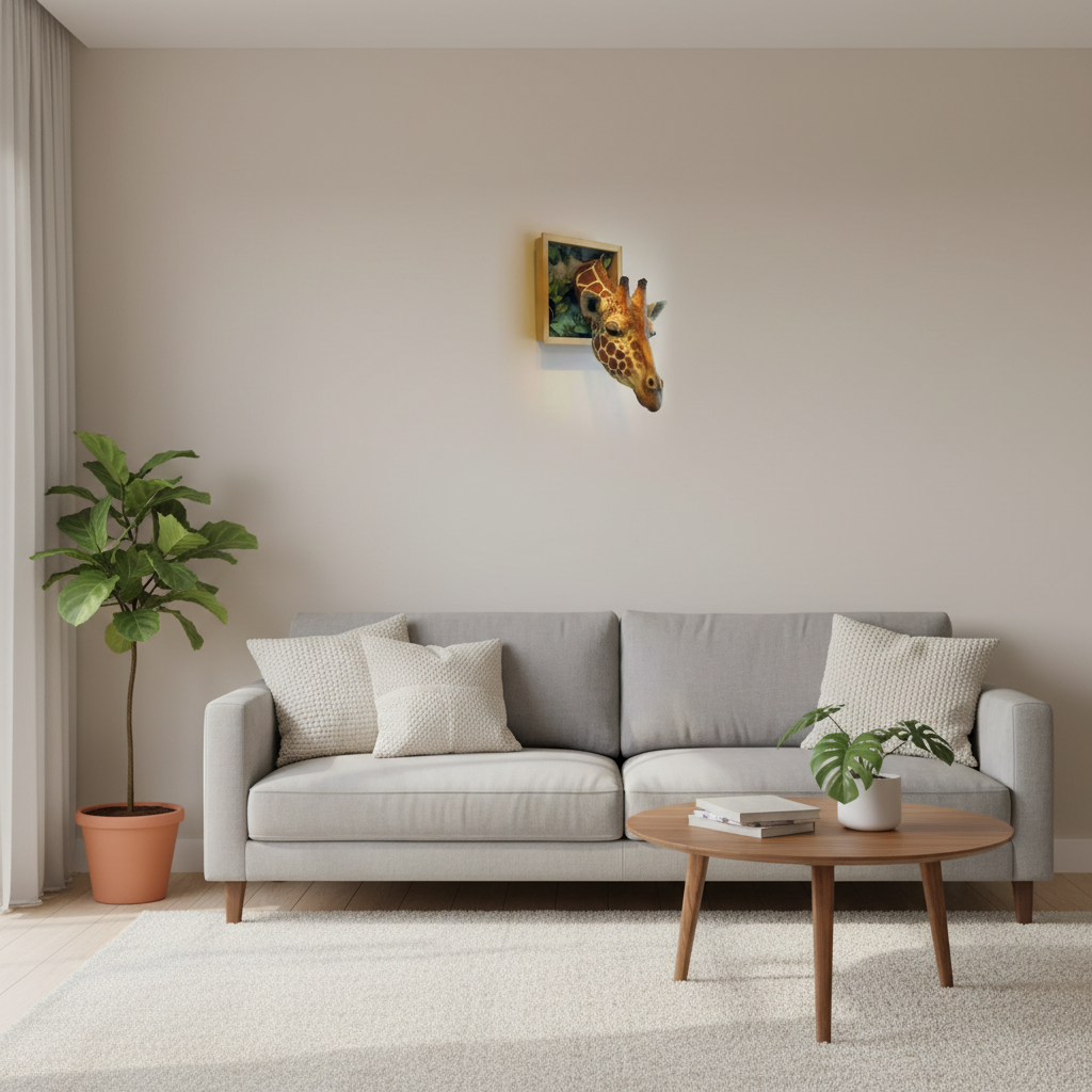 Wall-Mounted Led-Lit Hanging 3d Wall Decor