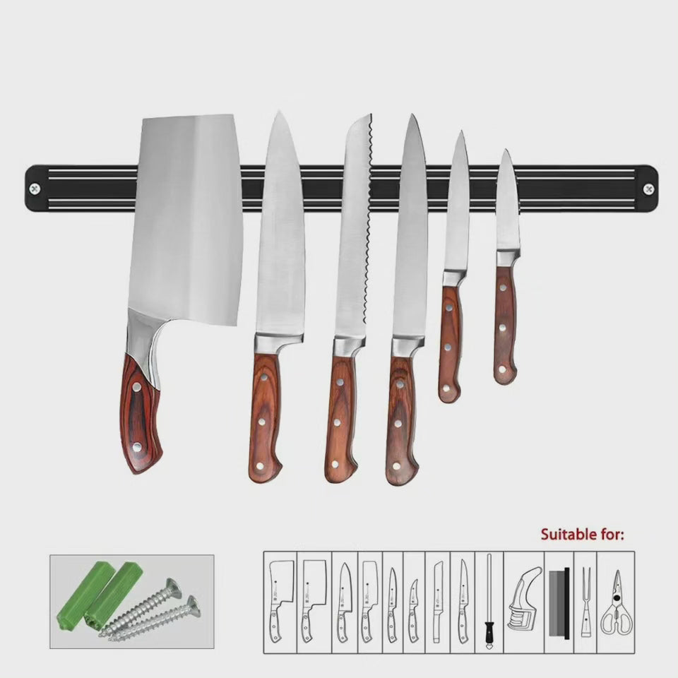 Wall-Mounted Magnetic Knife Holder