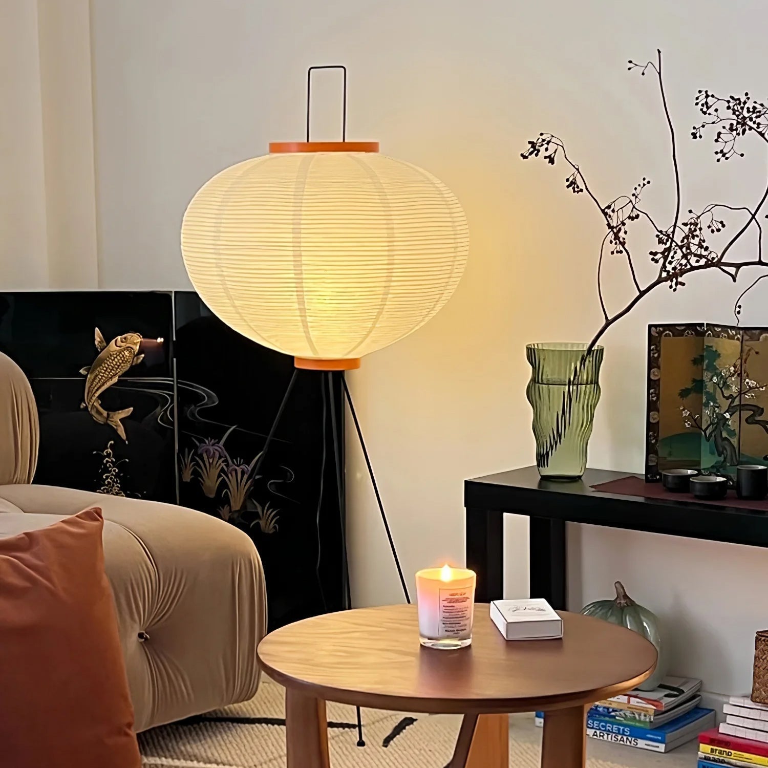 Warm Japandi Ambient Lighting Floor Lamp
