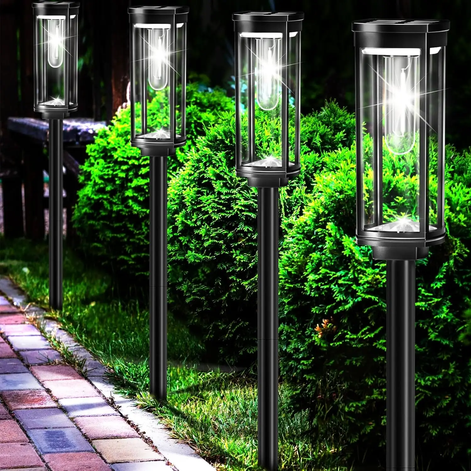 Waterproof Solar Lantern for Garden - Eco-Friendly Outdoor Solar Lamp with LED Light, Easy Installation, and Durable Design