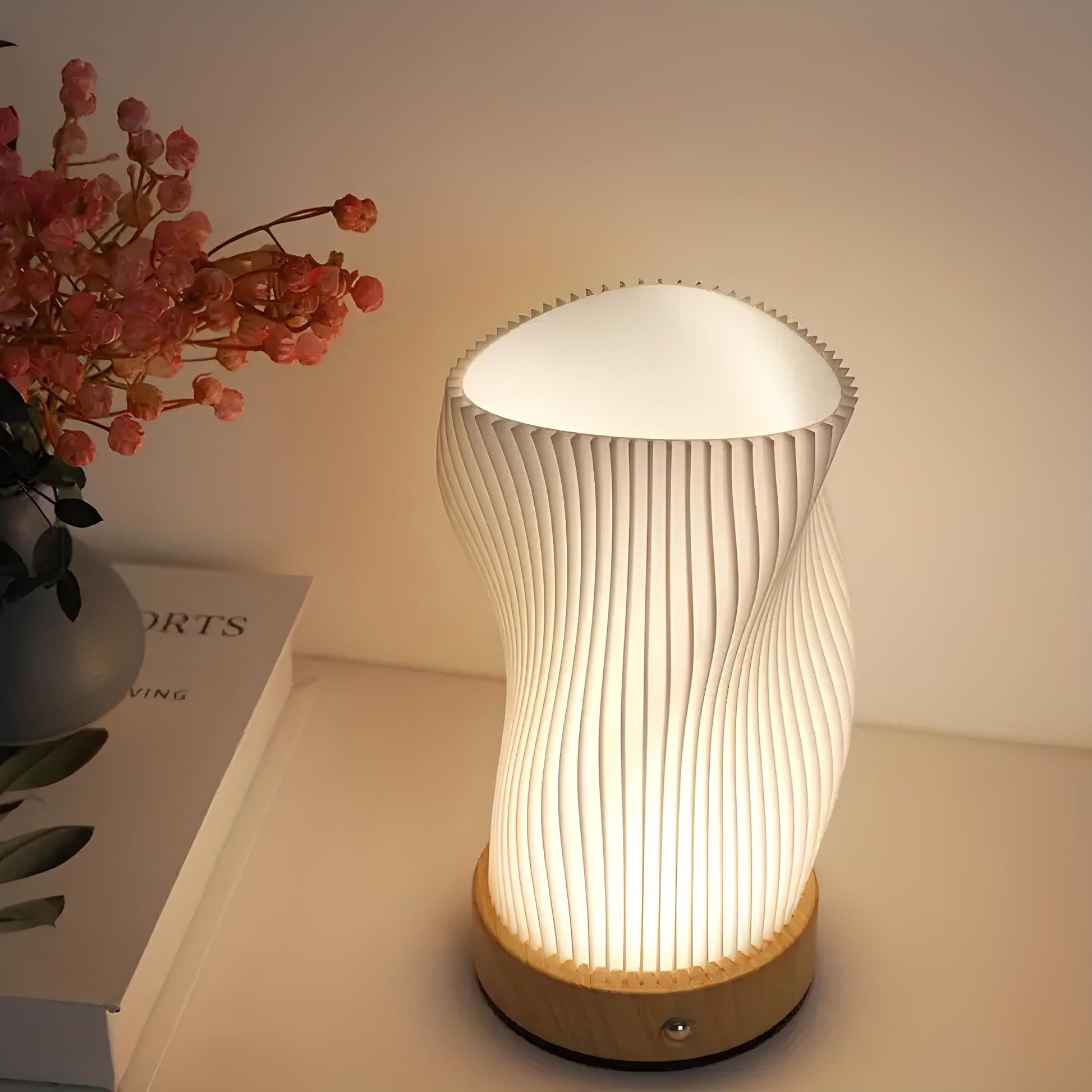 Wavy LED Table Lamp