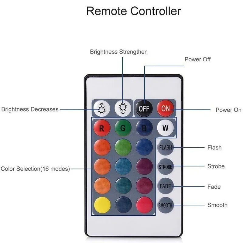 Weatherproof Remote Control Multi-Mode Outdoor Light