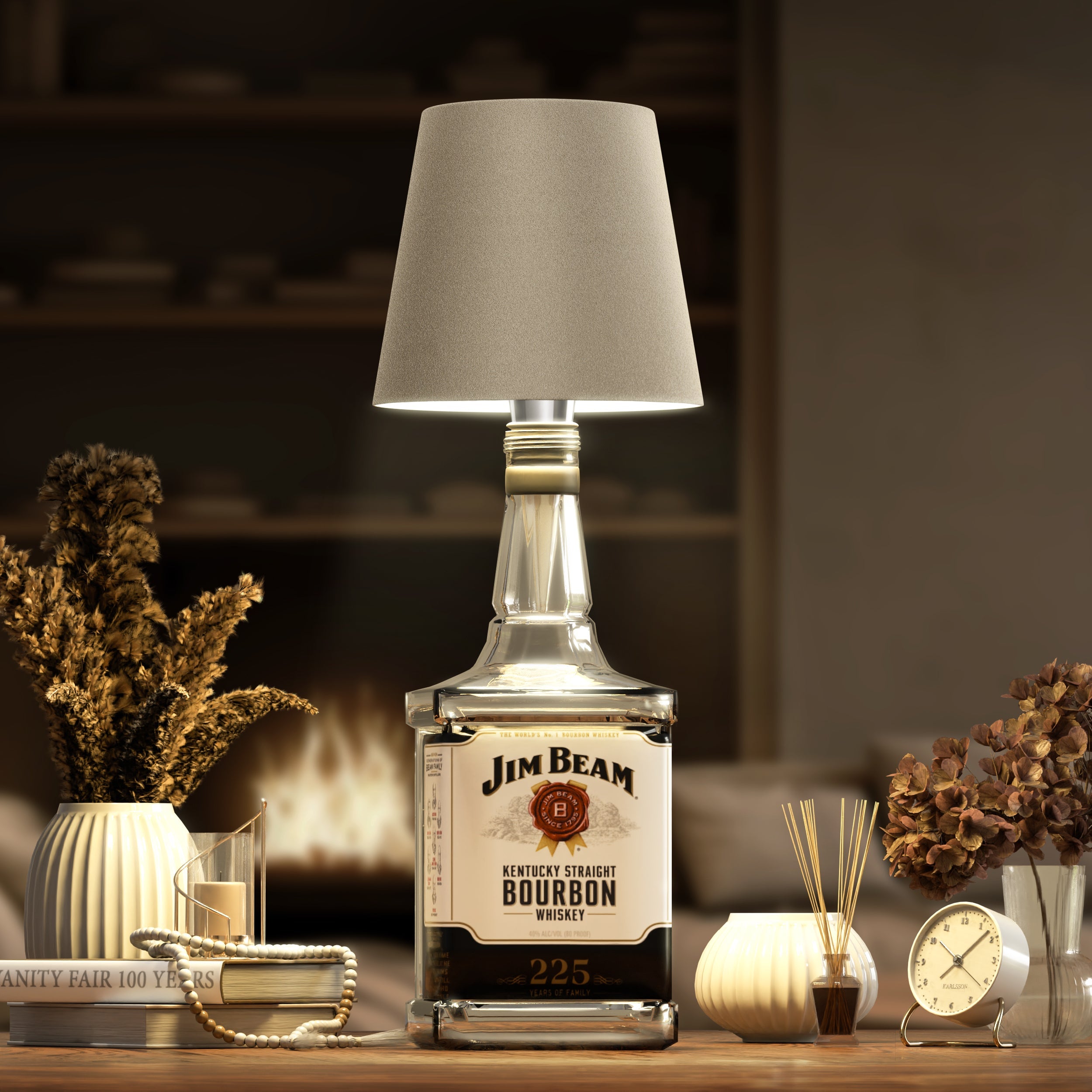 Wireless Bottle Lamp – Portable LED Outdoor Light with Rechargeable Battery and Adjustable Brightness for Home and Garden Use