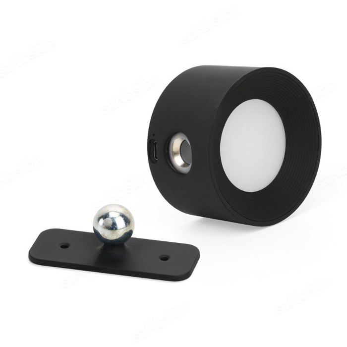 Wireless Dimmable Wall Lamp – 360° Rotatable, Battery Operated Wall Sconce with Adjustable Brightness and Color Temperature