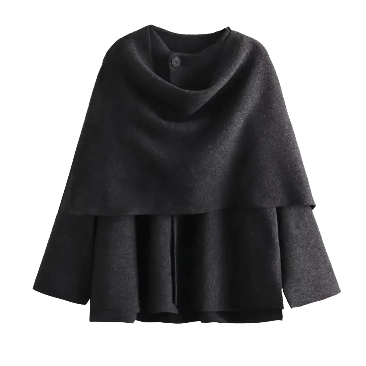 Women’s Asymmetric Scarf Coat