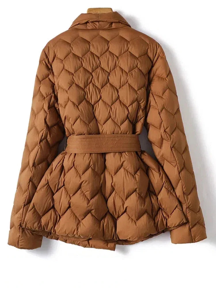 Women’s Belted Puffer Jacket