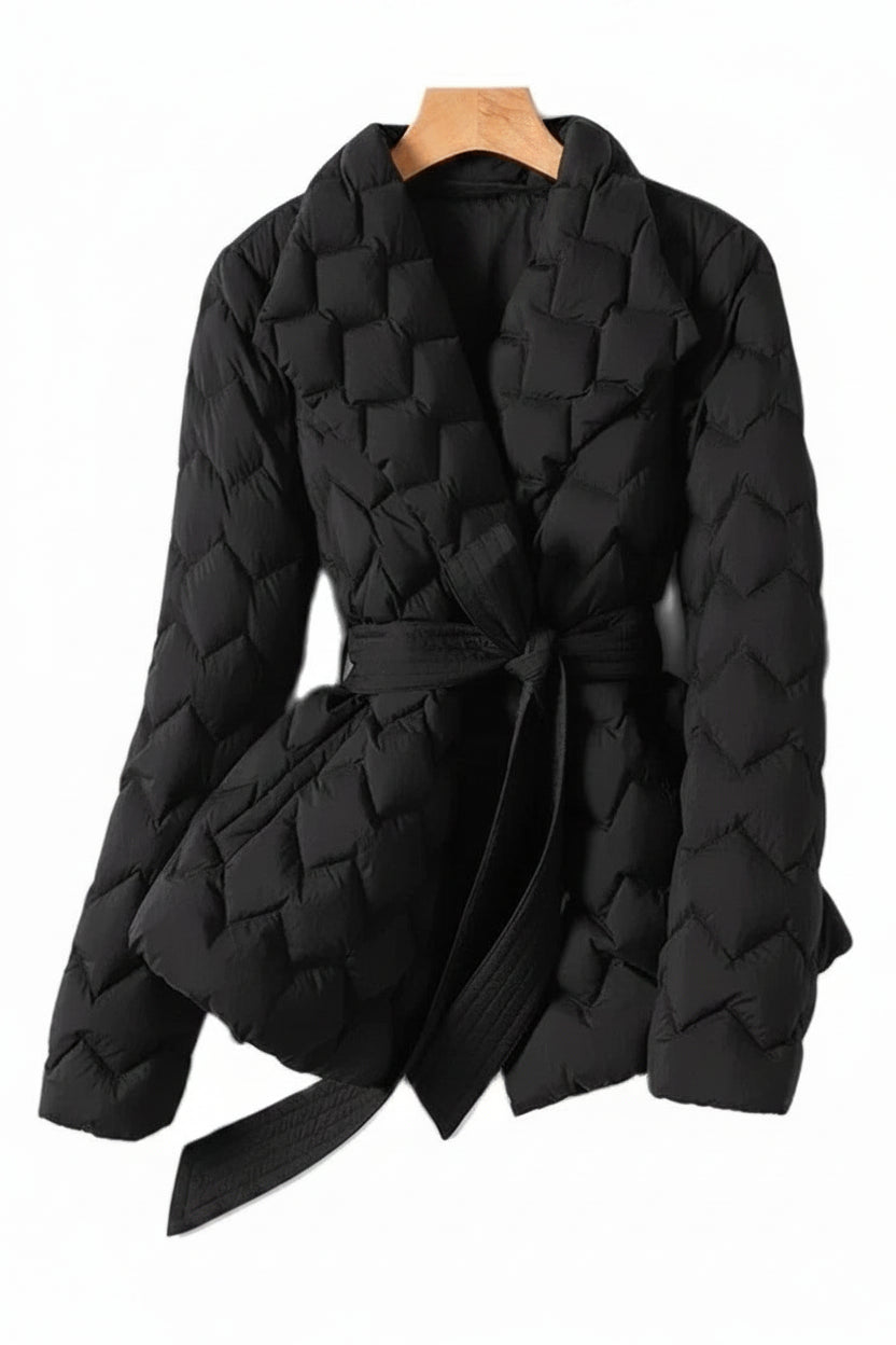 Women’s Belted Puffer Jacket