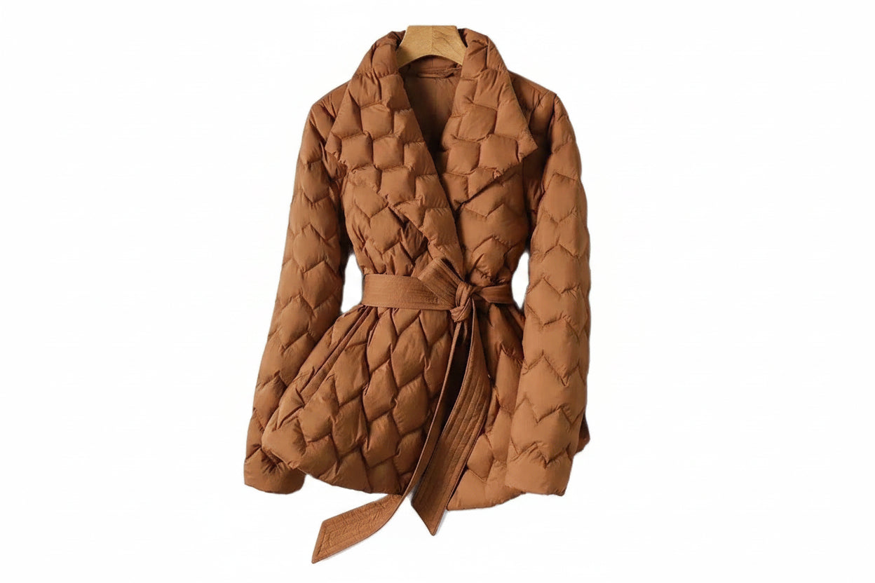 Women’s Belted Puffer Jacket