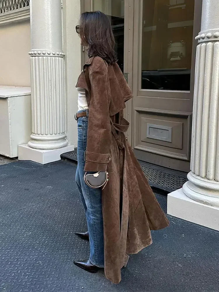 Women's Brown Suede Jacket