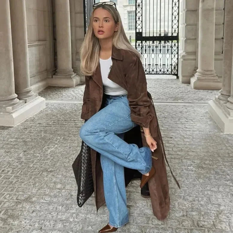 Women's Brown Suede Jacket