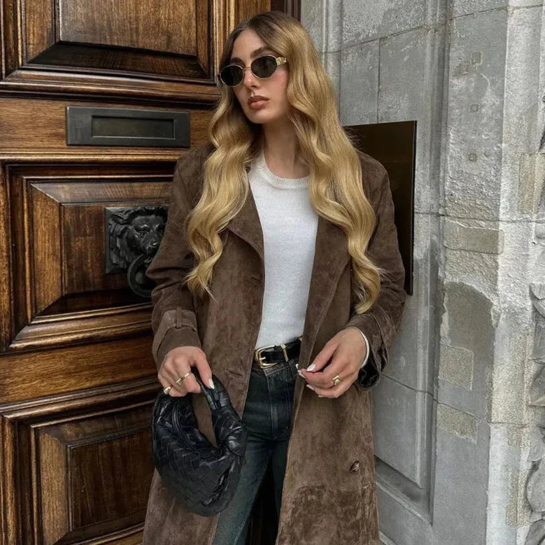 Women's Brown Suede Jacket