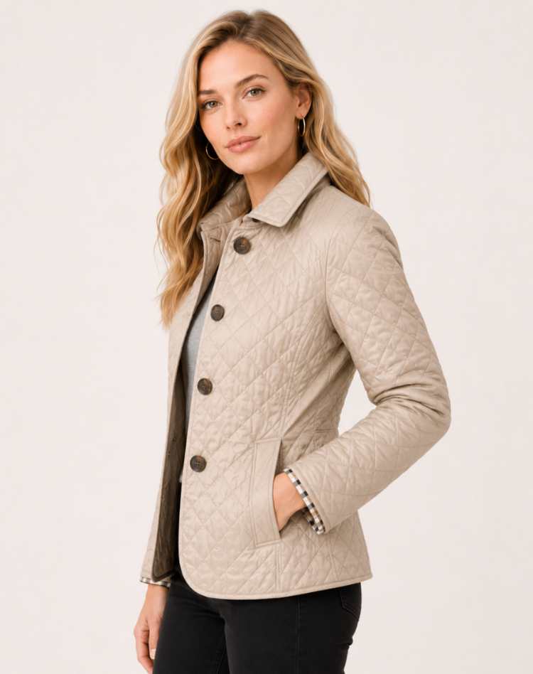 Women’s Button-Up Quilted Jacket