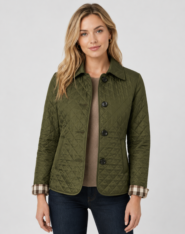 Women’s Button-Up Quilted Jacket