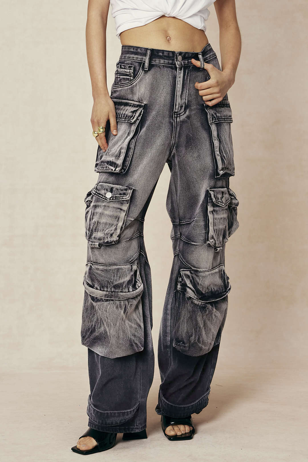 Women’s Ombre Cargo Jeans