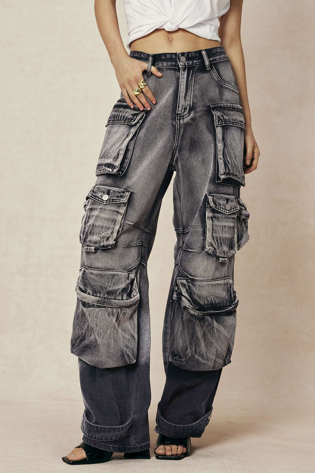 Women’s Ombre Cargo Jeans