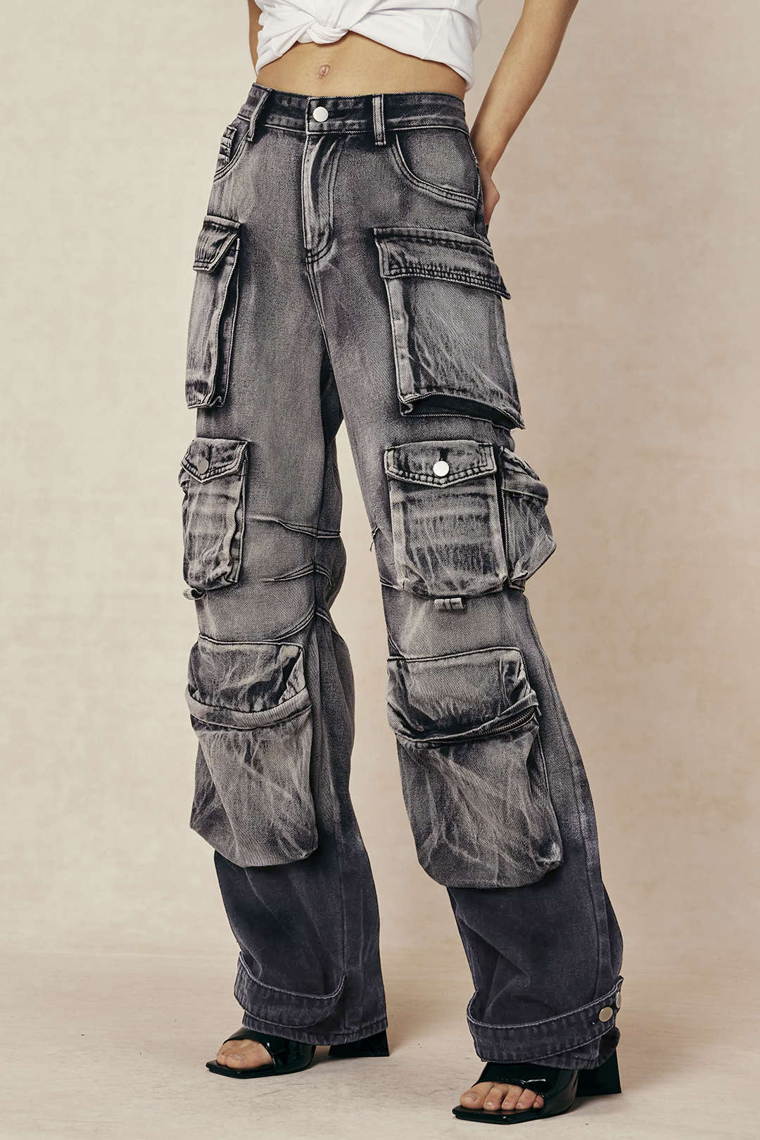 Women’s Ombre Cargo Jeans