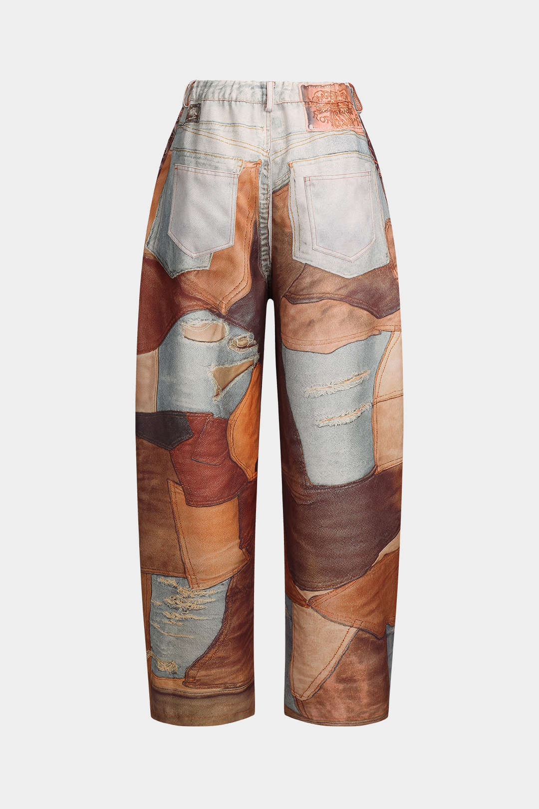 Women’s Color-Block Wide-Leg Trousers