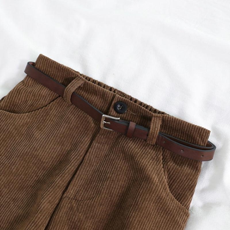 Women’s Corduroy Pants with Wide Legs
