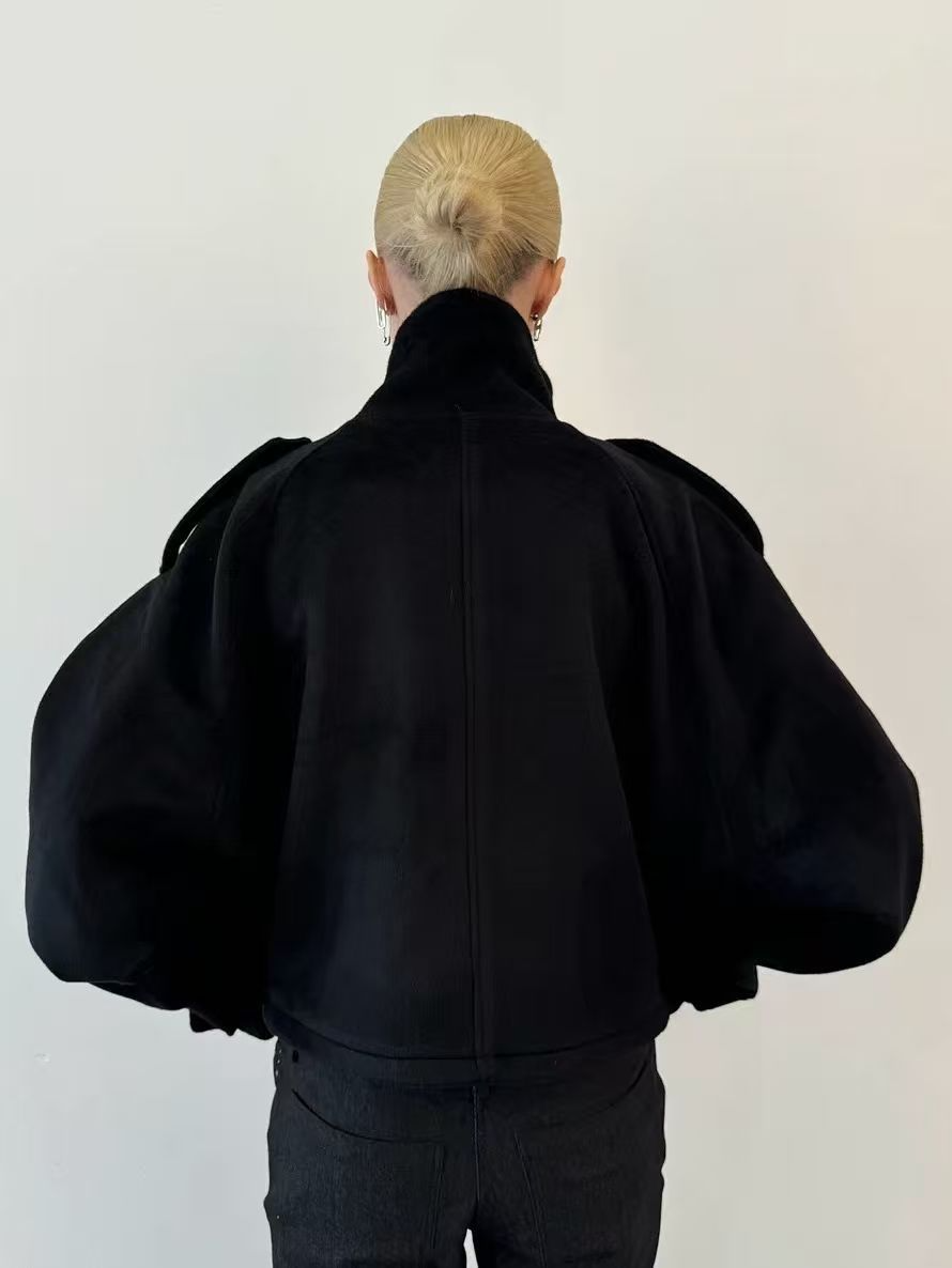 Women’s Cotton-Blend Lapel Jacket
