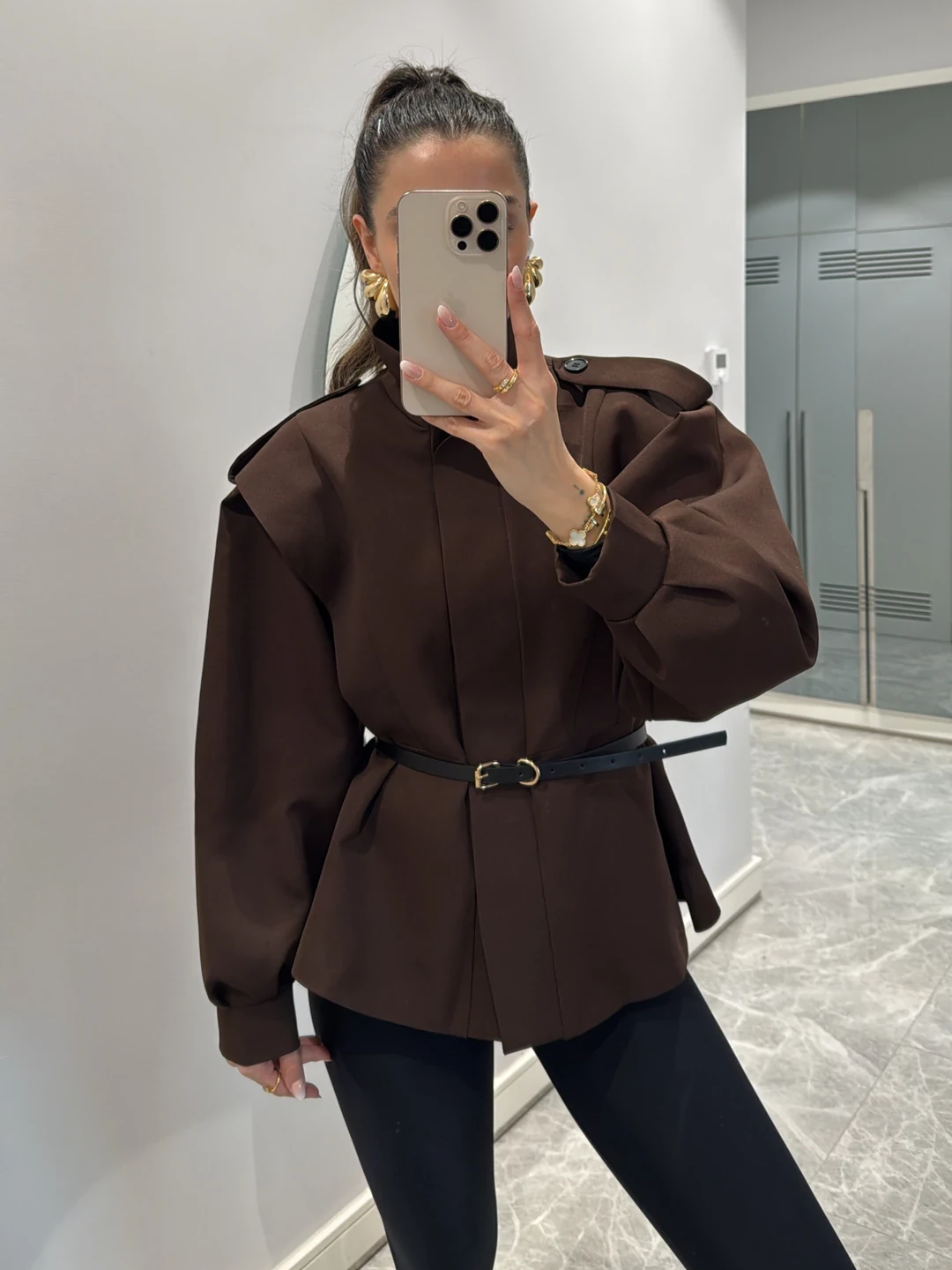 Women’s Cotton-Blend Trench Coat