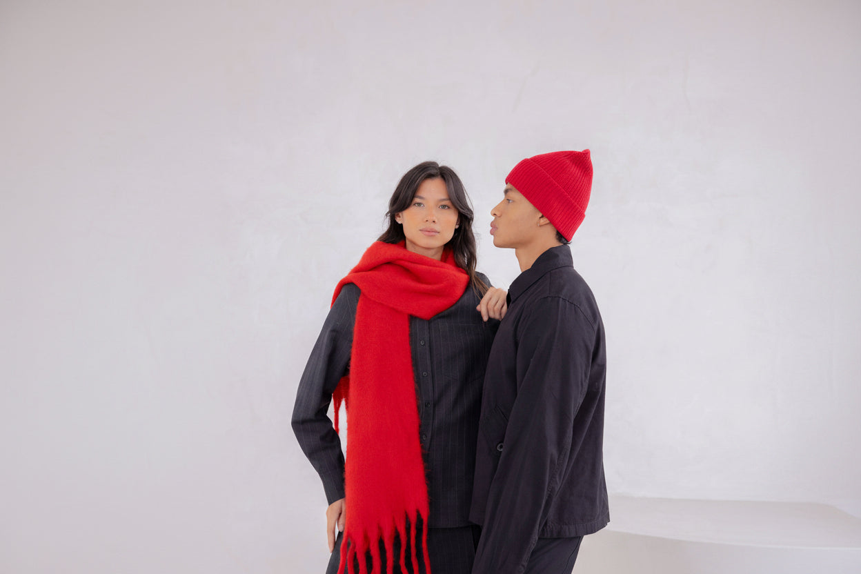 Crimson Red Scarf