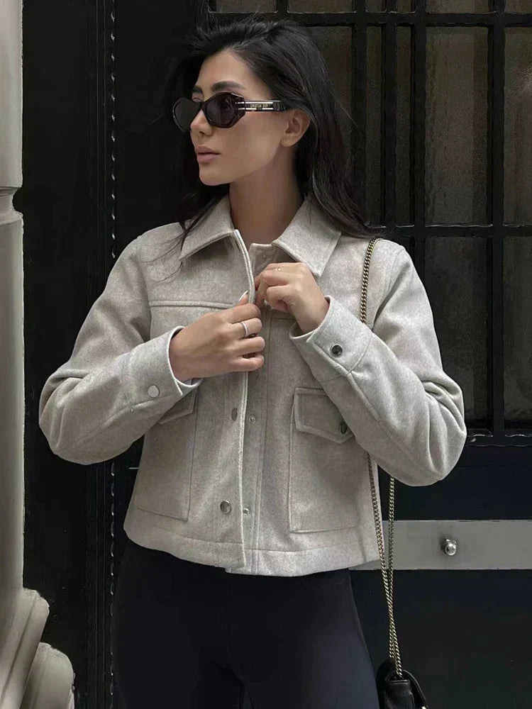 Women’s Elegant Blazer with Lapel