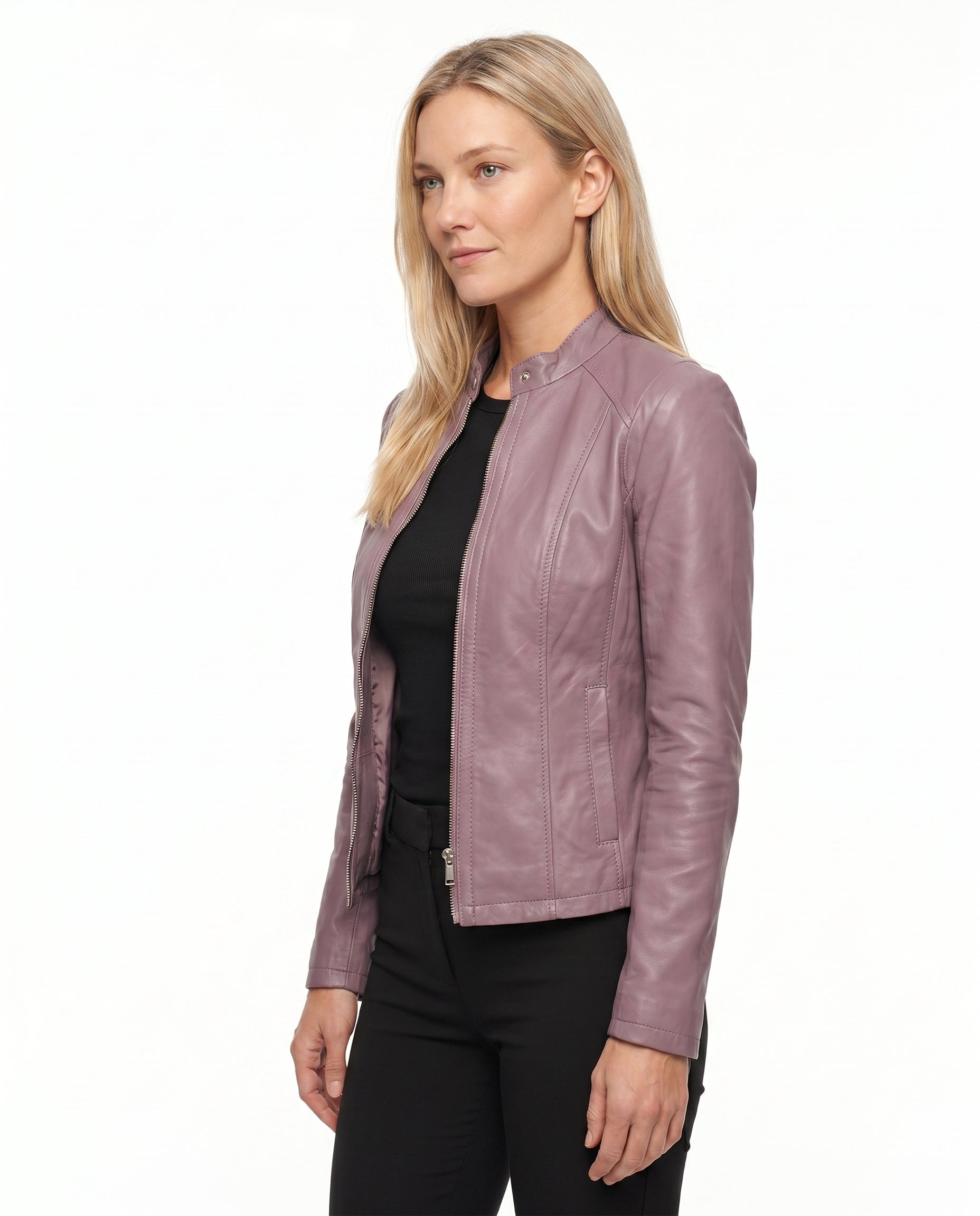 Women’s Fitted Leather Jacket