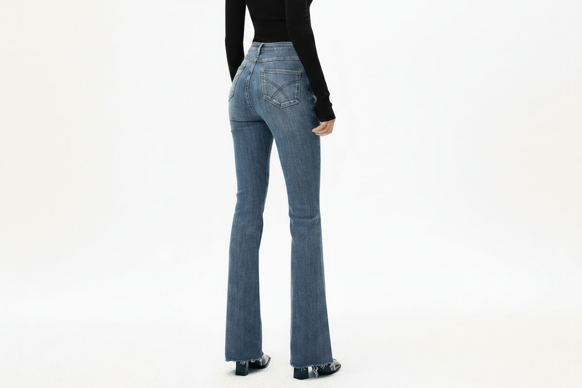 Women’s High-Waist Bootcut Jeans
