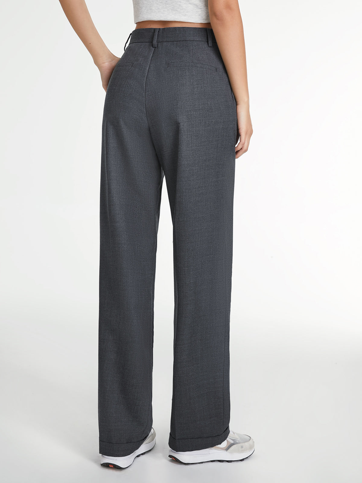 Women’s High-Waisted Straight-Leg Trousers